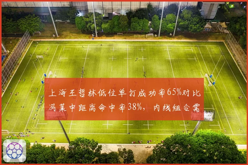 上海王哲林低位单打成功率65%对比冯莱中距离命中率38%，内线组合需优化